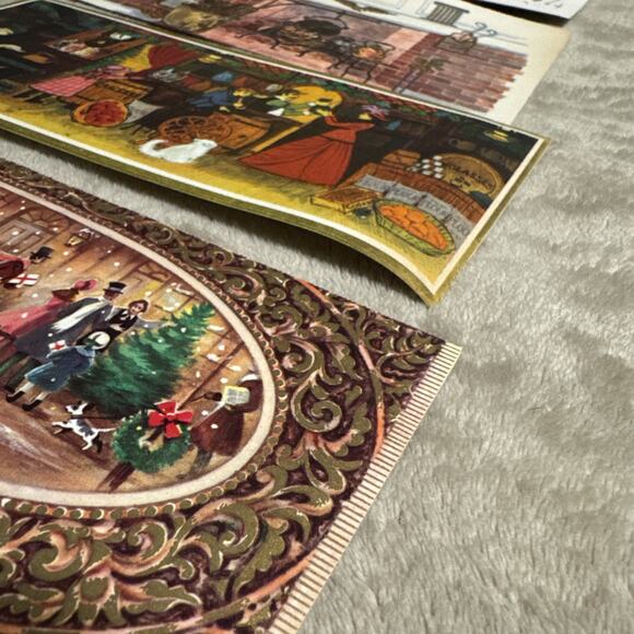 Vintage Lot Of Five Christmas Cards - Picture 3 of 5